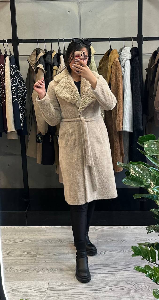 پالتو زنانه لمزور یقه خز