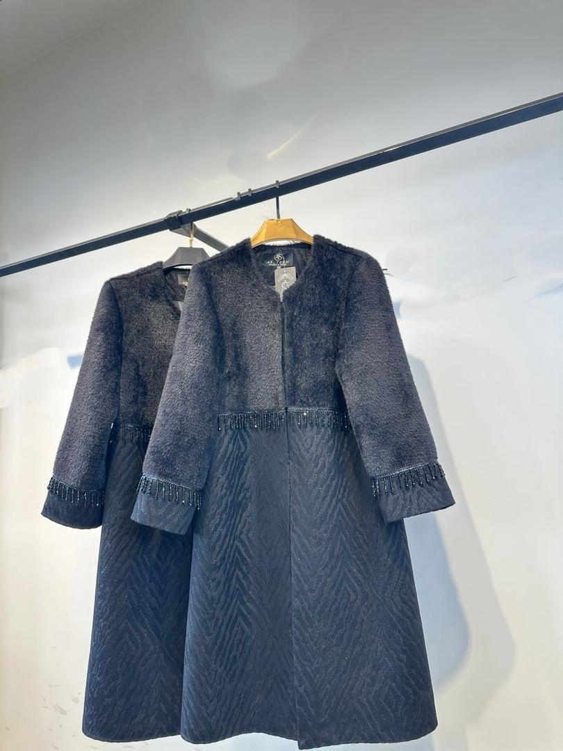 پالتو مجلسی بلند ترکیب پوست سمور